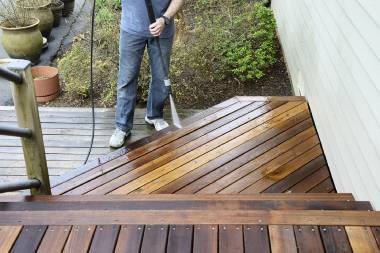 power washing concrete patio