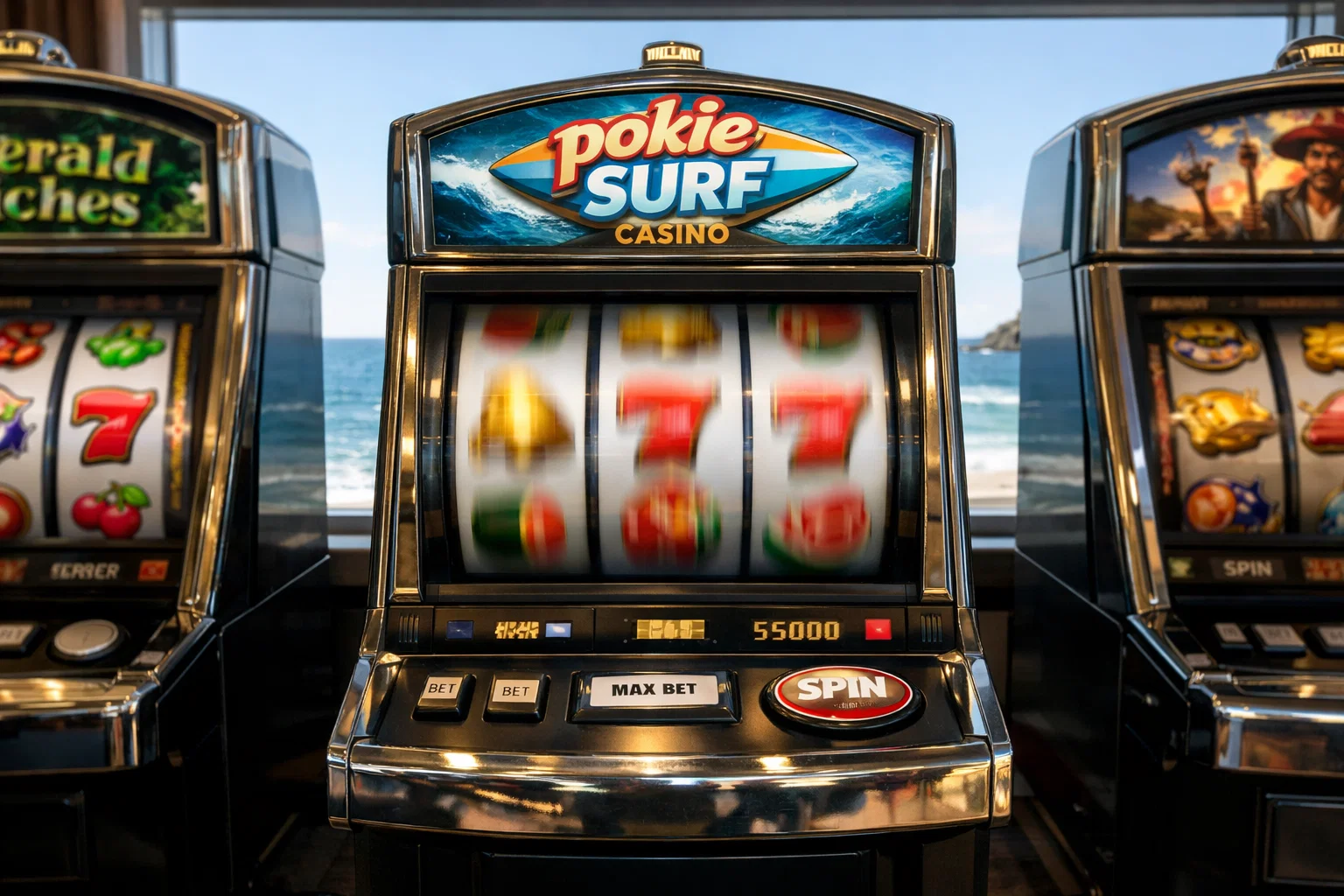 A variety of colorful online slot games